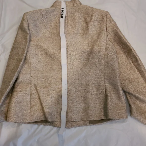 Jones New York Womens gold tweed Skirt Suit - special event style - Sz 14 - NWT - Picture 8 of 10